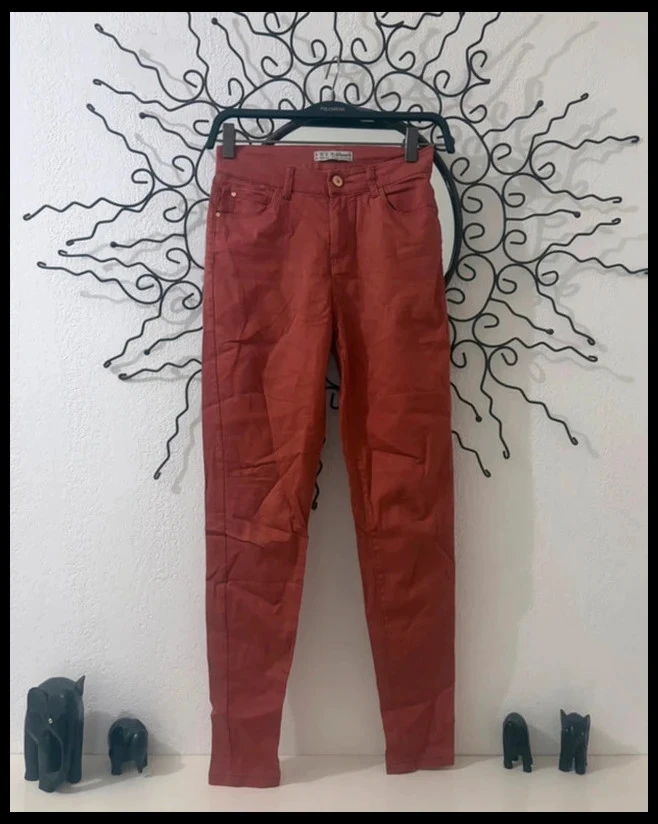 Jean Skinny Marron Denim Stretch – Taille 32 – Coupe Ajustée